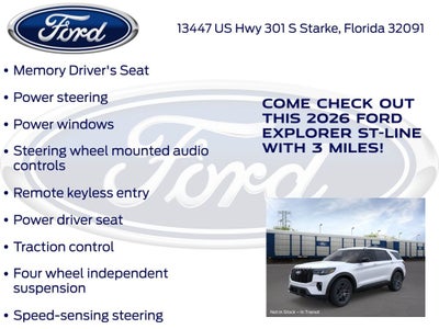 2026 Ford Explorer ST-Line 300A