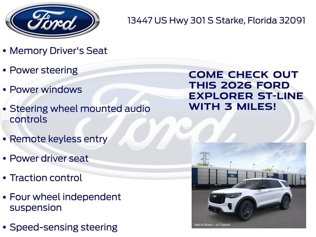 2026 Ford Explorer ST-Line 300A