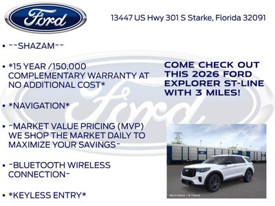 2026 Ford Explorer ST-Line 300A