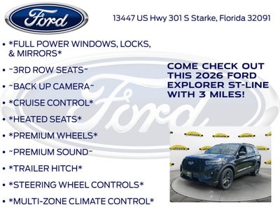 2026 Ford Explorer ST-Line 300A
