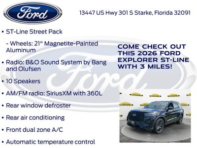 2026 Ford Explorer ST-Line 300A