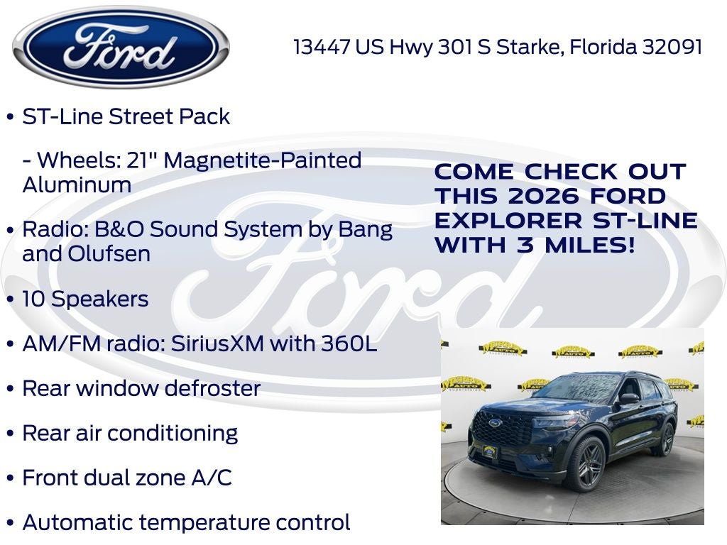 2026 Ford Explorer ST-Line 300A