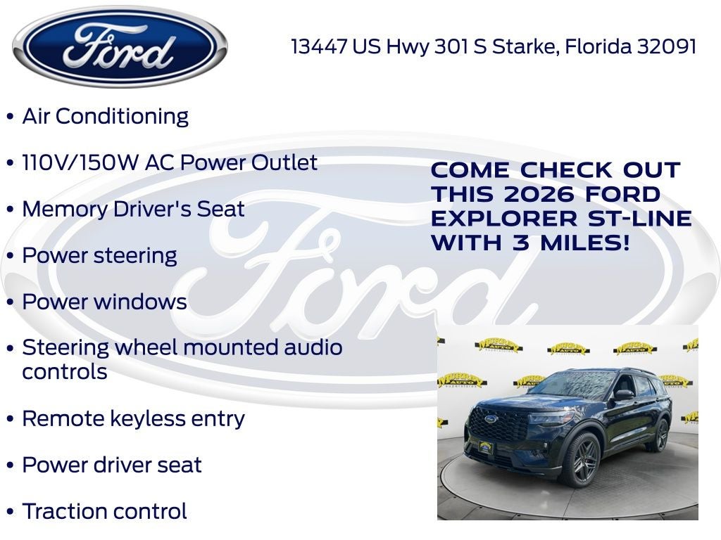 2026 Ford Explorer ST-Line 300A