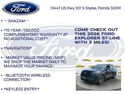 2026 Ford Explorer ST-Line 300A