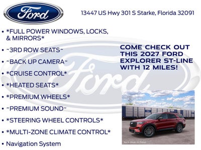2027 Ford Explorer ST-Line 300A