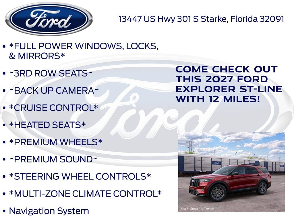 2027 Ford Explorer ST-Line 300A