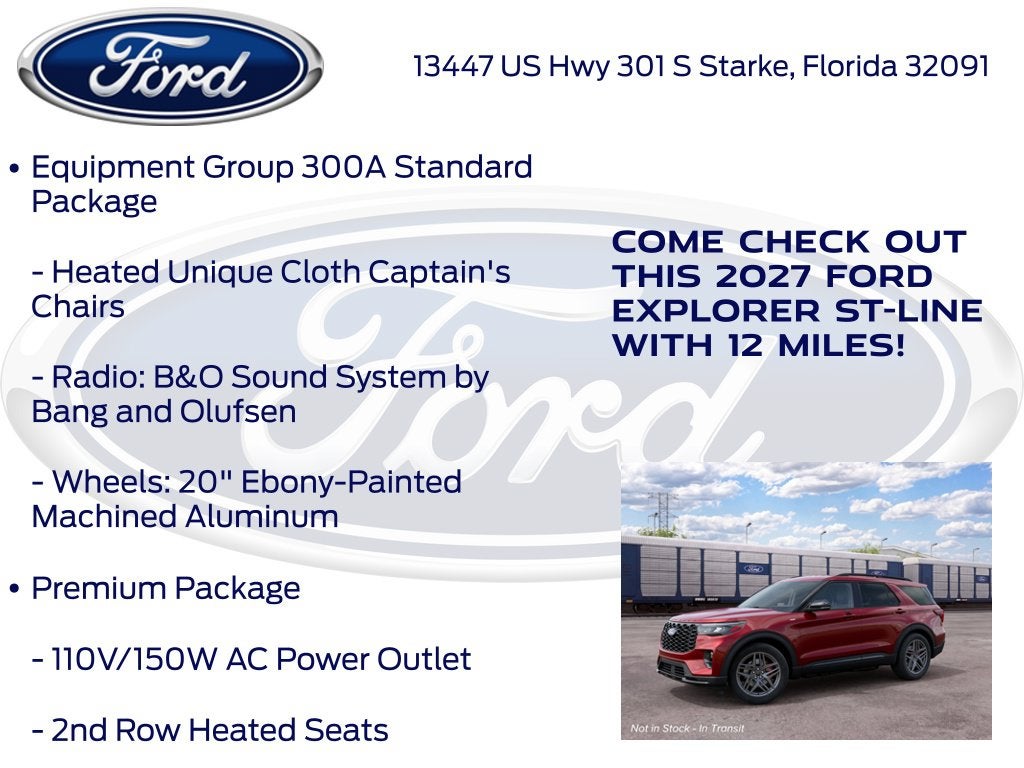 2027 Ford Explorer ST-Line 300A