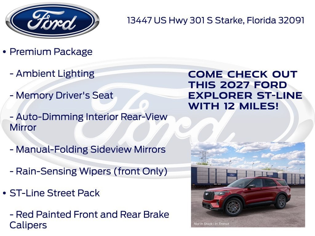 2027 Ford Explorer ST-Line 300A