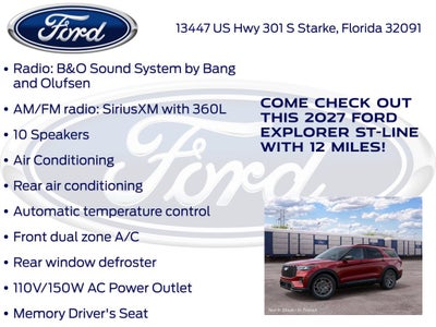 2027 Ford Explorer ST-Line 300A