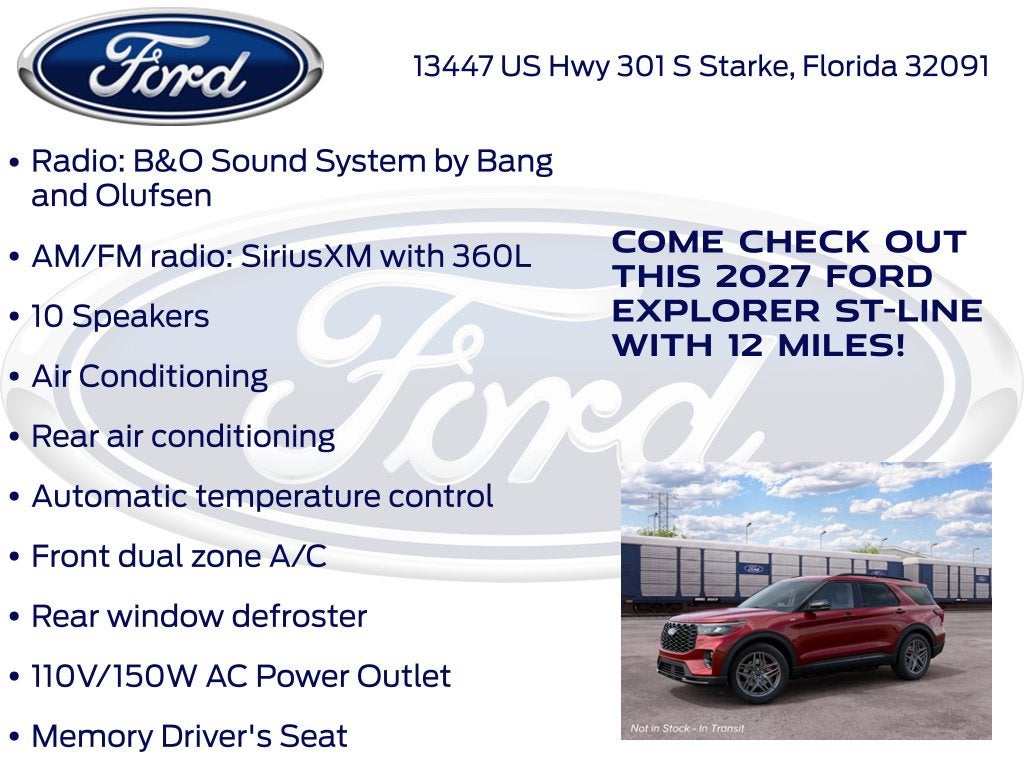 2027 Ford Explorer ST-Line 300A