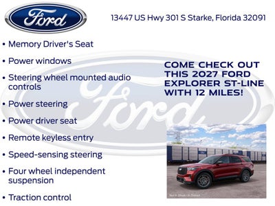 2027 Ford Explorer ST-Line 300A