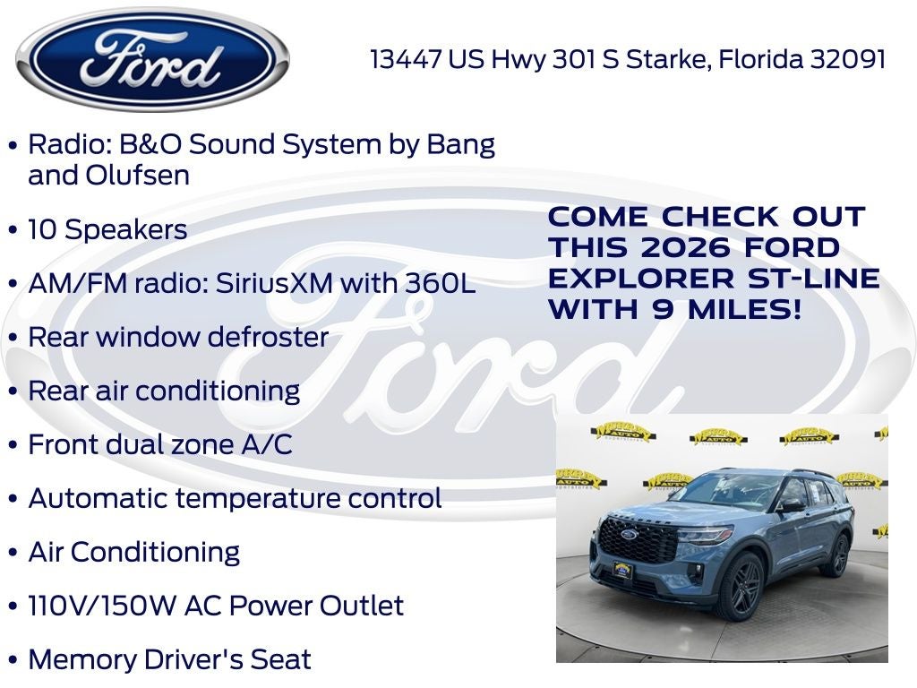 2026 Ford Explorer ST-Line 300A