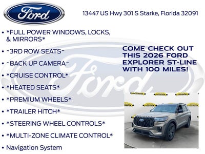 2026 Ford Explorer ST-Line 300A