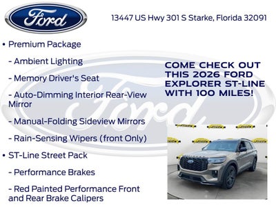 2026 Ford Explorer ST-Line 300A