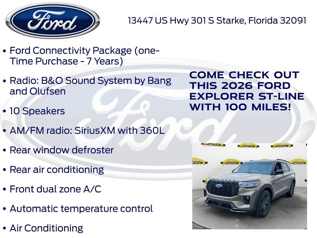 2026 Ford Explorer ST-Line 300A