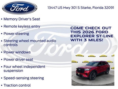 2026 Ford Explorer ST-Line 300A