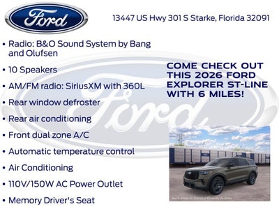 2026 Ford Explorer ST-Line 300A