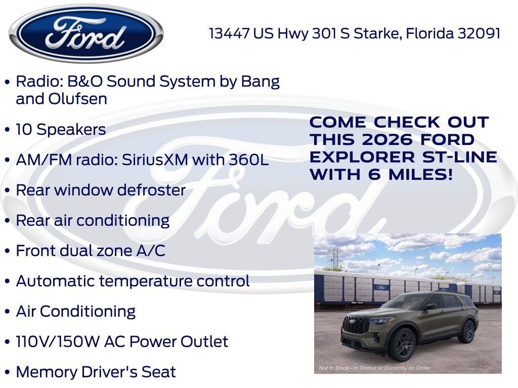 2026 Ford Explorer ST-Line 300A