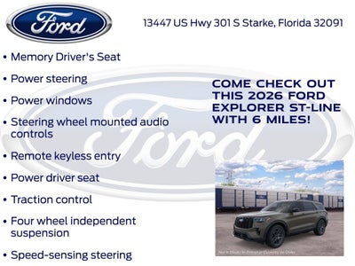 2026 Ford Explorer ST-Line 300A