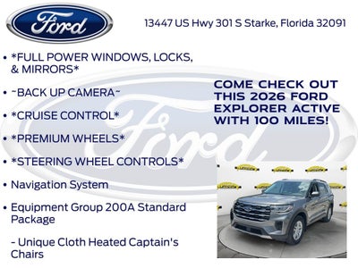 2026 Ford Explorer Active 200A