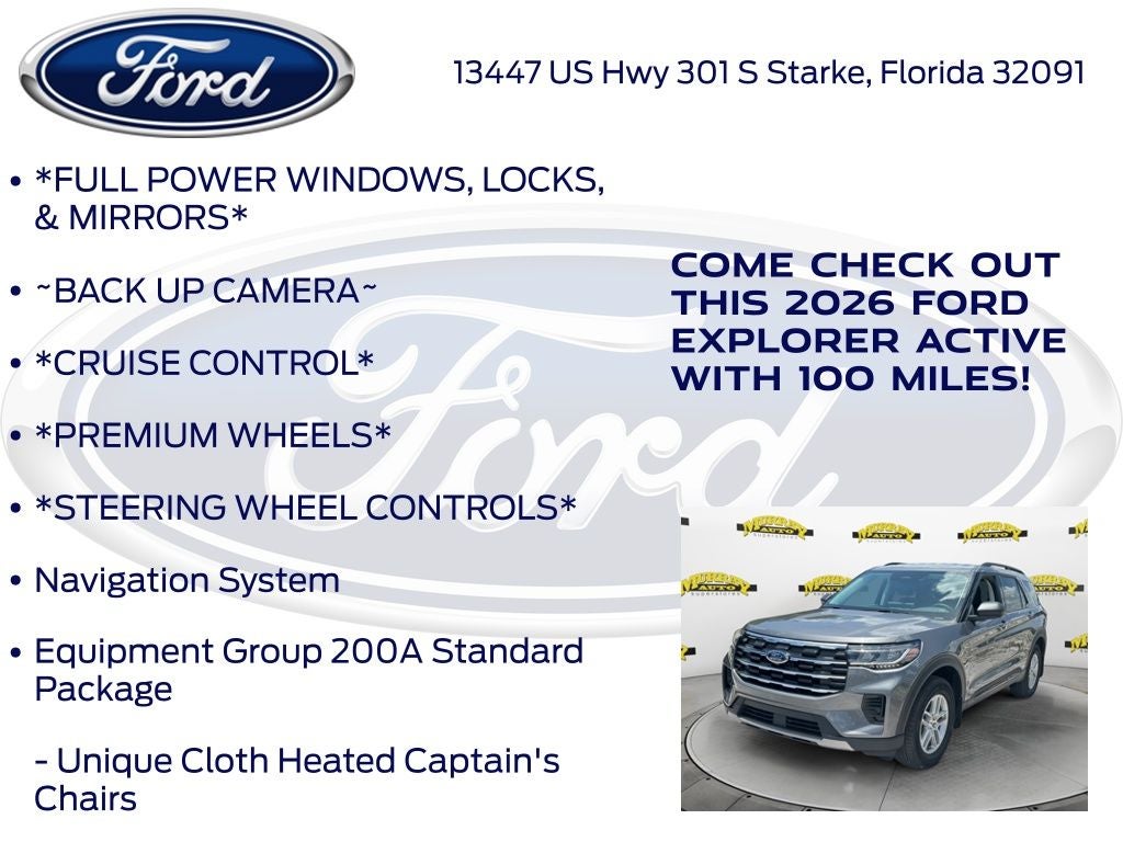 2026 Ford Explorer Active 200A