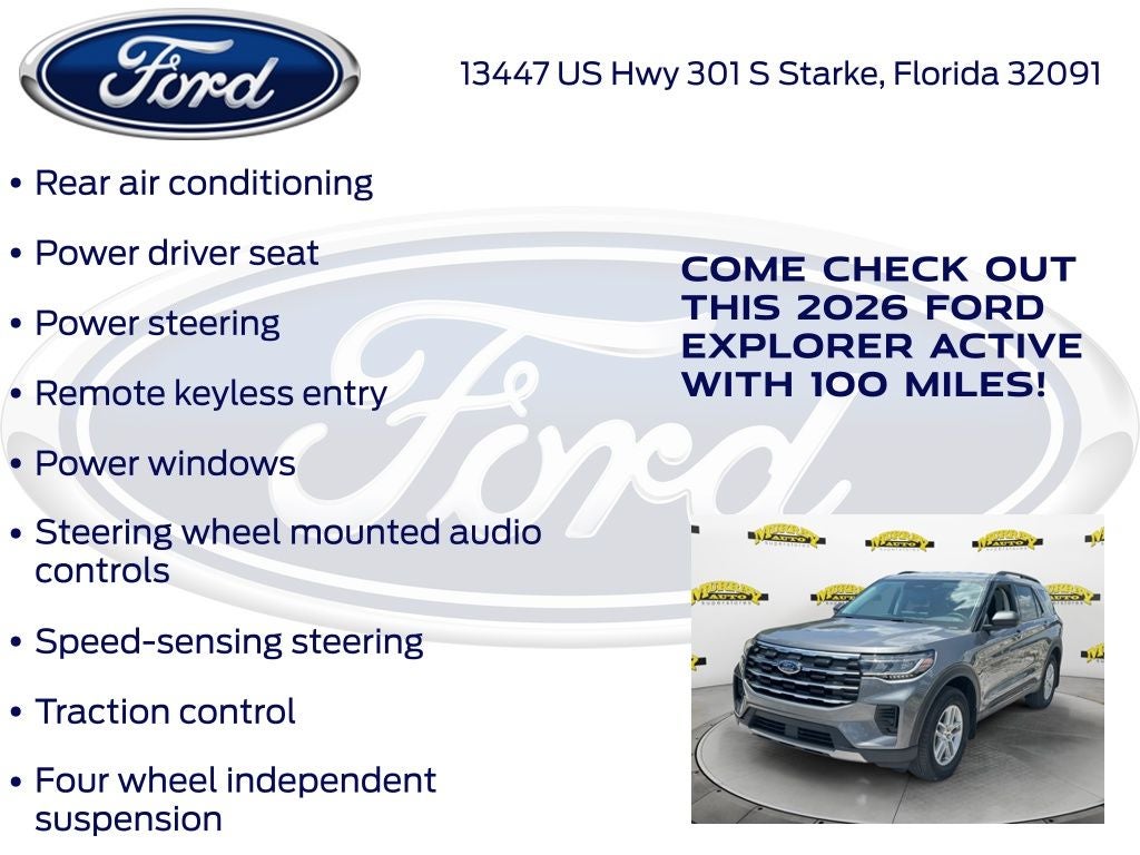 2026 Ford Explorer Active 200A