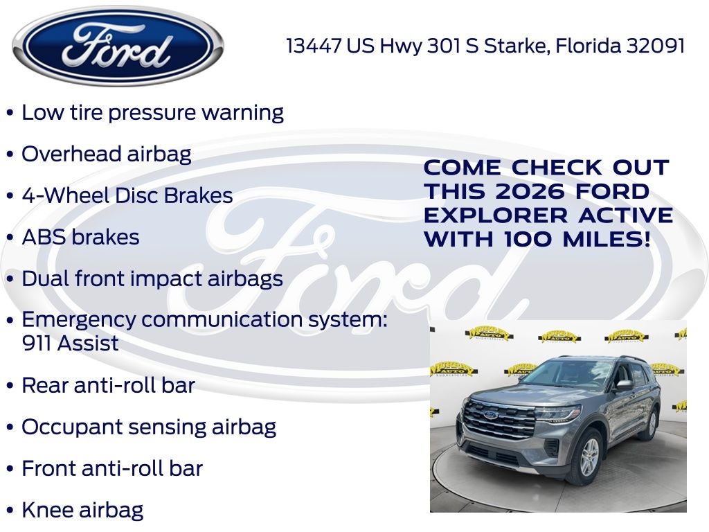 2026 Ford Explorer Active 200A