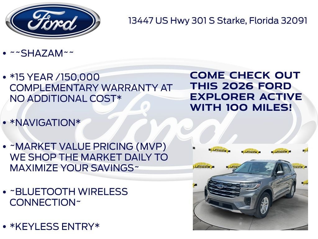 2026 Ford Explorer Active 200A
