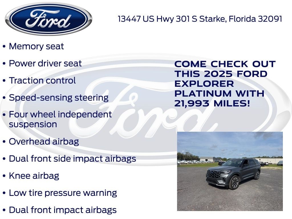 2025 Ford Explorer Platinum