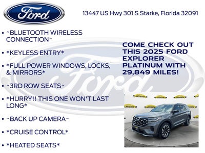 2025 Ford Explorer Platinum