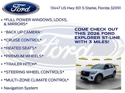 2026 Ford Explorer ST-Line 300A