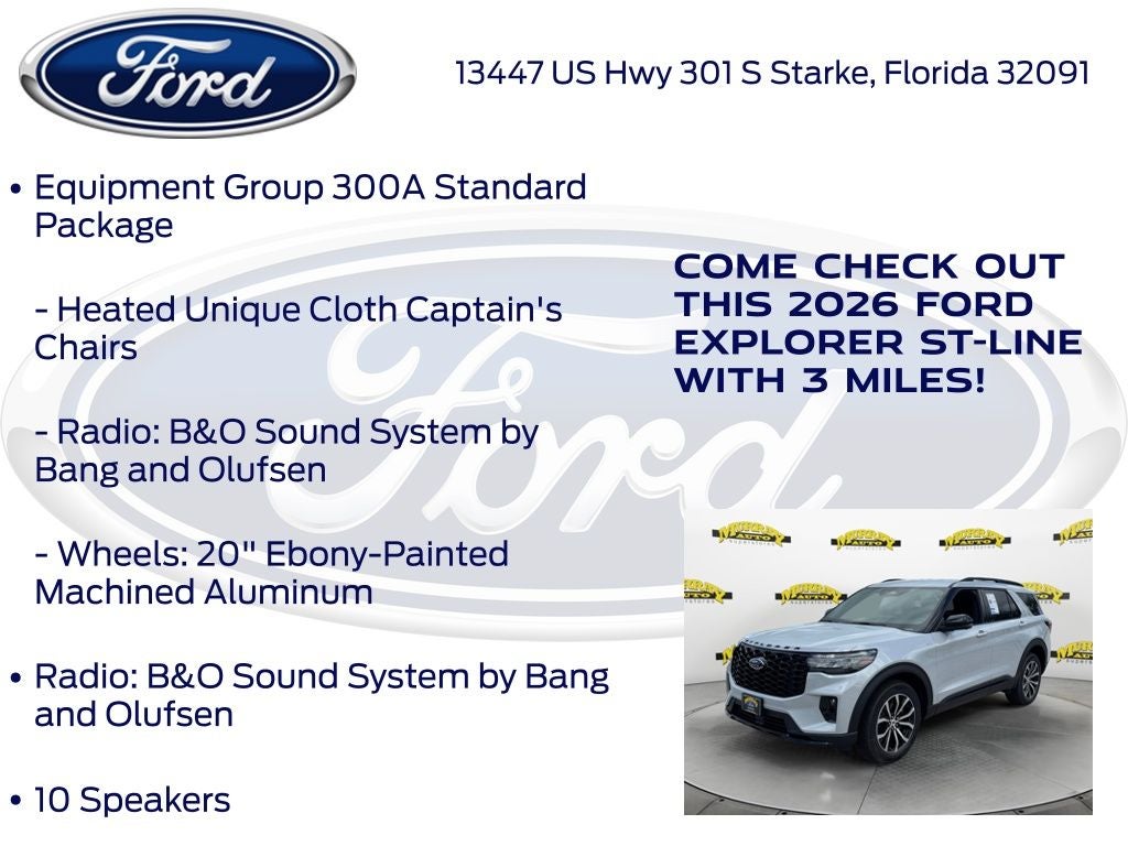 2026 Ford Explorer ST-Line 300A