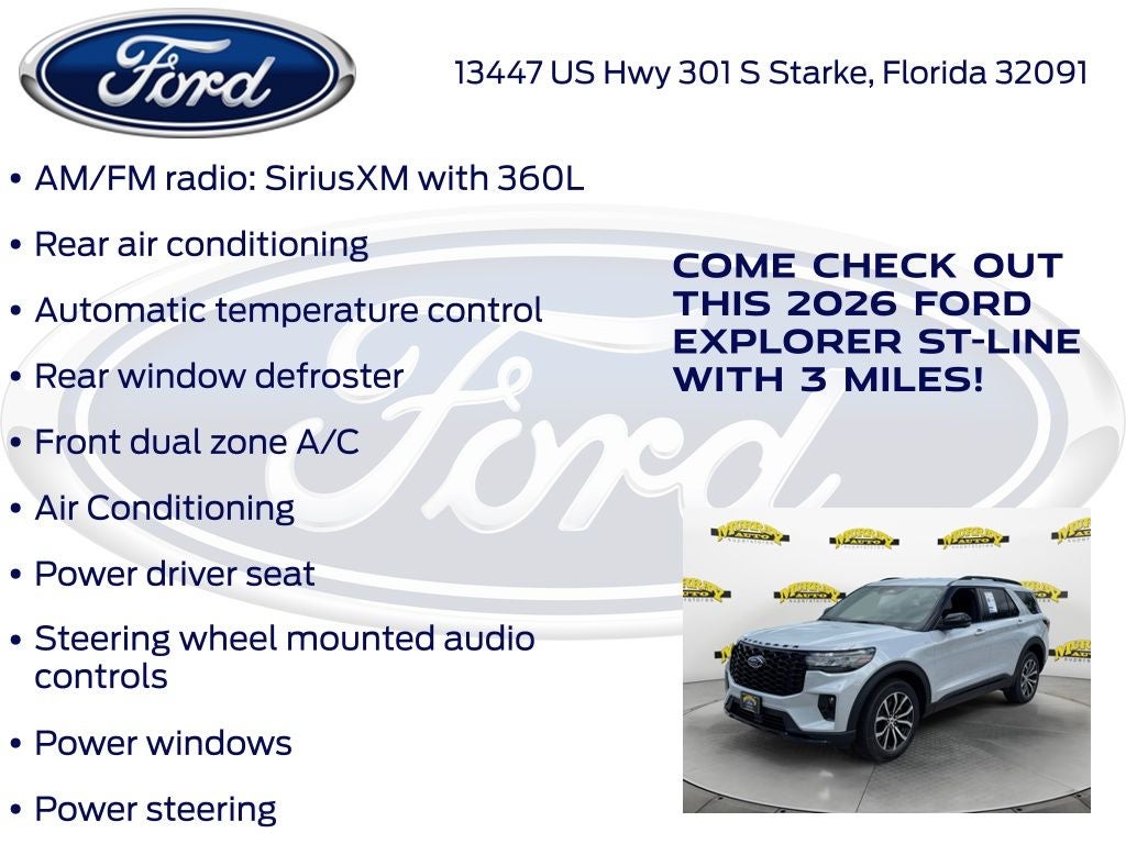 2026 Ford Explorer ST-Line 300A