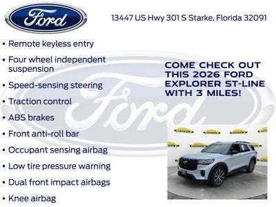 2026 Ford Explorer ST-Line 300A