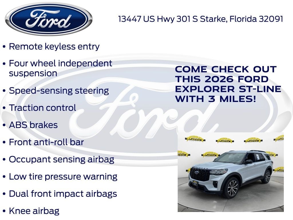 2026 Ford Explorer ST-Line 300A