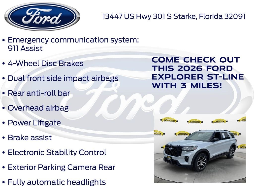 2026 Ford Explorer ST-Line 300A