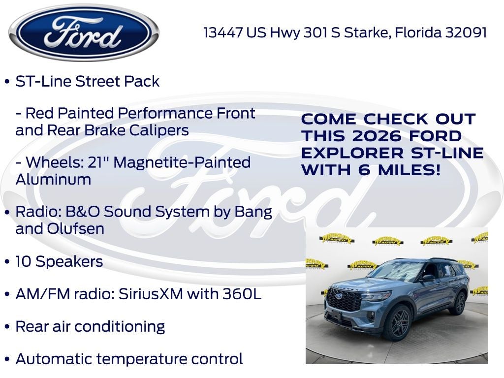 2026 Ford Explorer ST-Line 300A