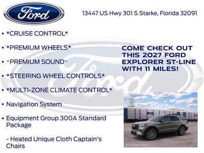 2027 Ford Explorer ST-Line 300A