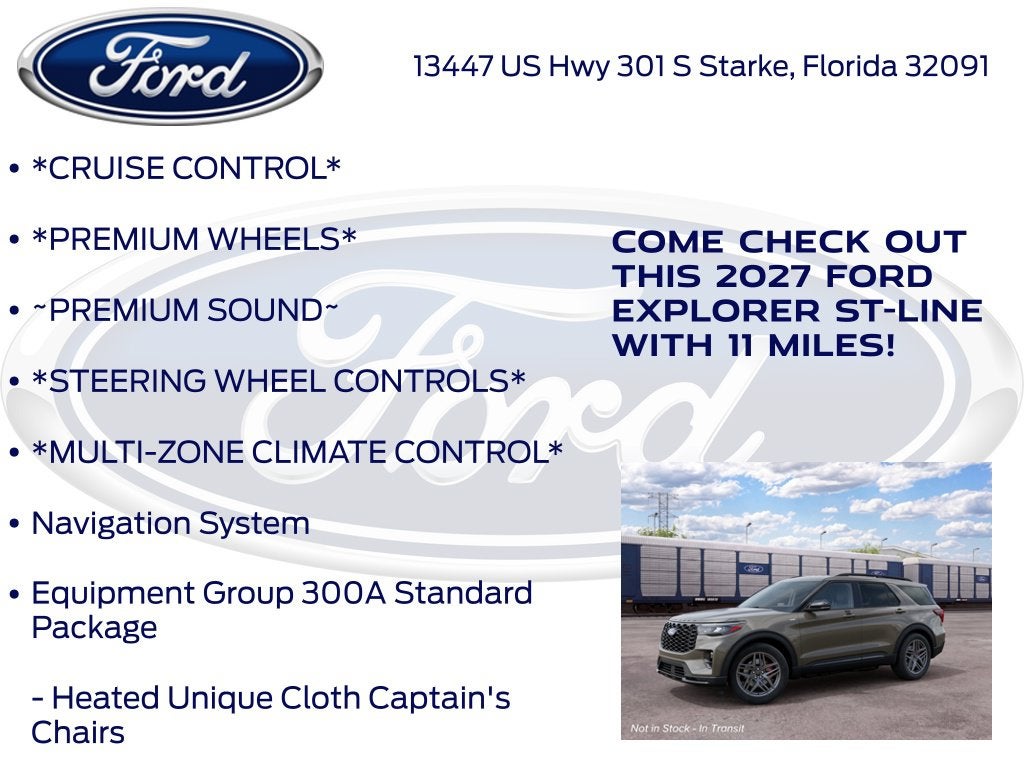2027 Ford Explorer ST-Line 300A