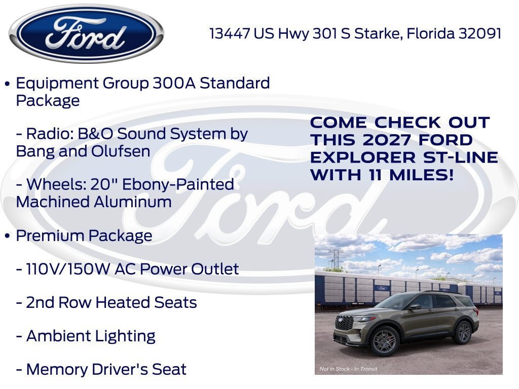2027 Ford Explorer ST-Line 300A