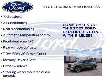 2027 Ford Explorer ST-Line 300A