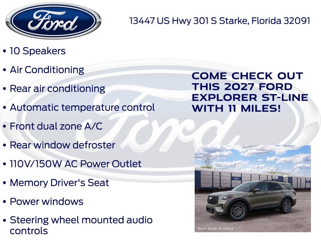 2027 Ford Explorer ST-Line 300A