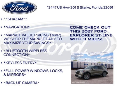 2027 Ford Explorer ST-Line 300A