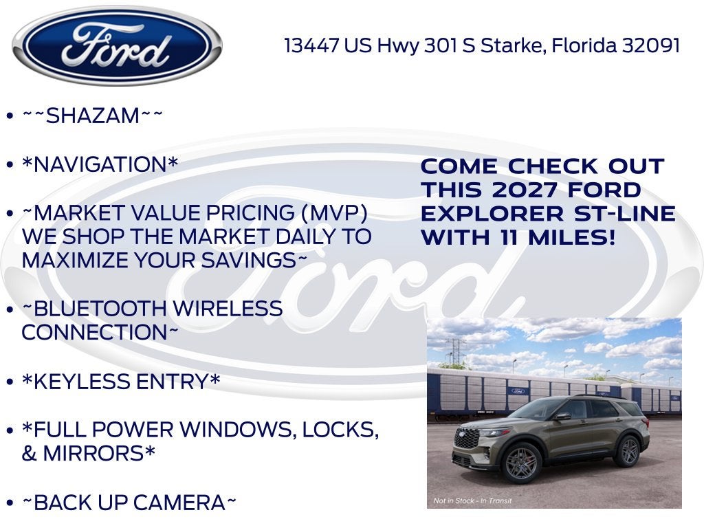 2027 Ford Explorer ST-Line 300A