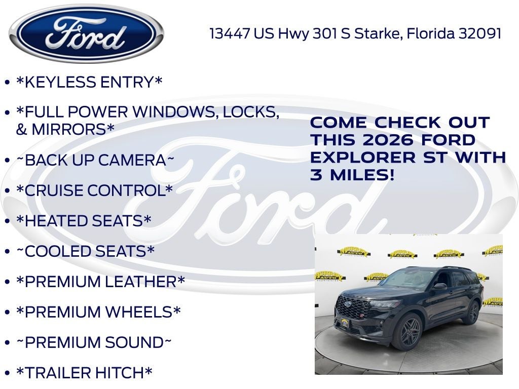 2026 Ford Explorer ST 400A