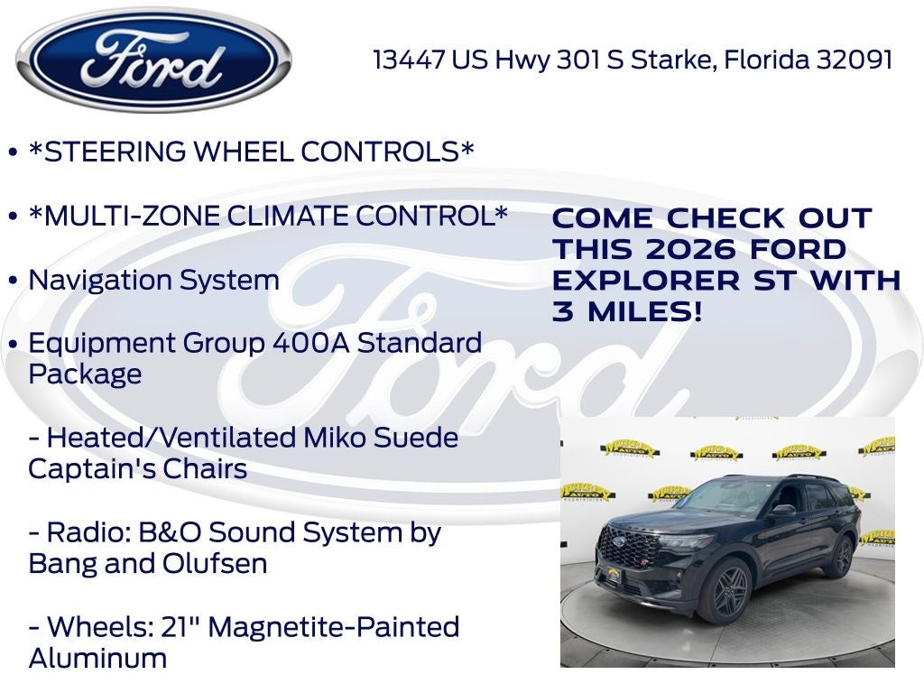 2026 Ford Explorer ST 400A
