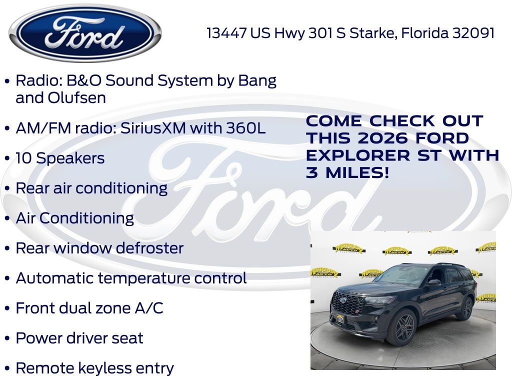 2026 Ford Explorer ST 400A