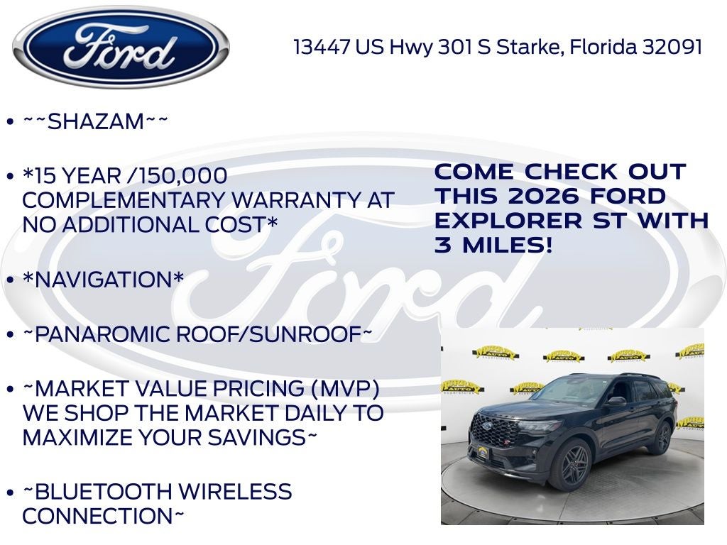 2026 Ford Explorer ST 400A
