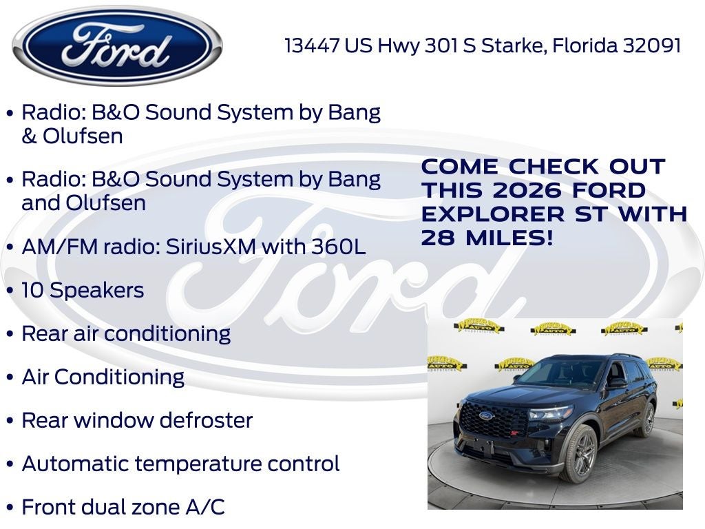 2026 Ford Explorer ST 400A
