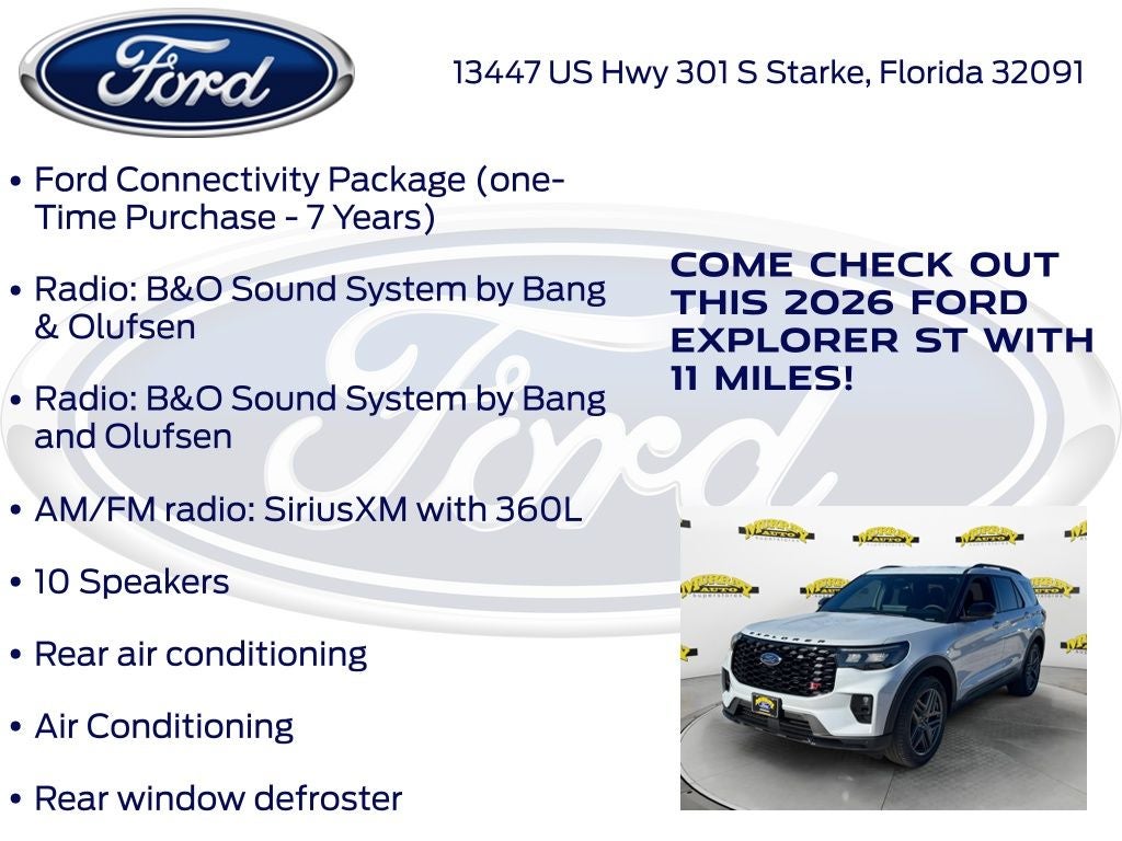 2026 Ford Explorer ST 400A